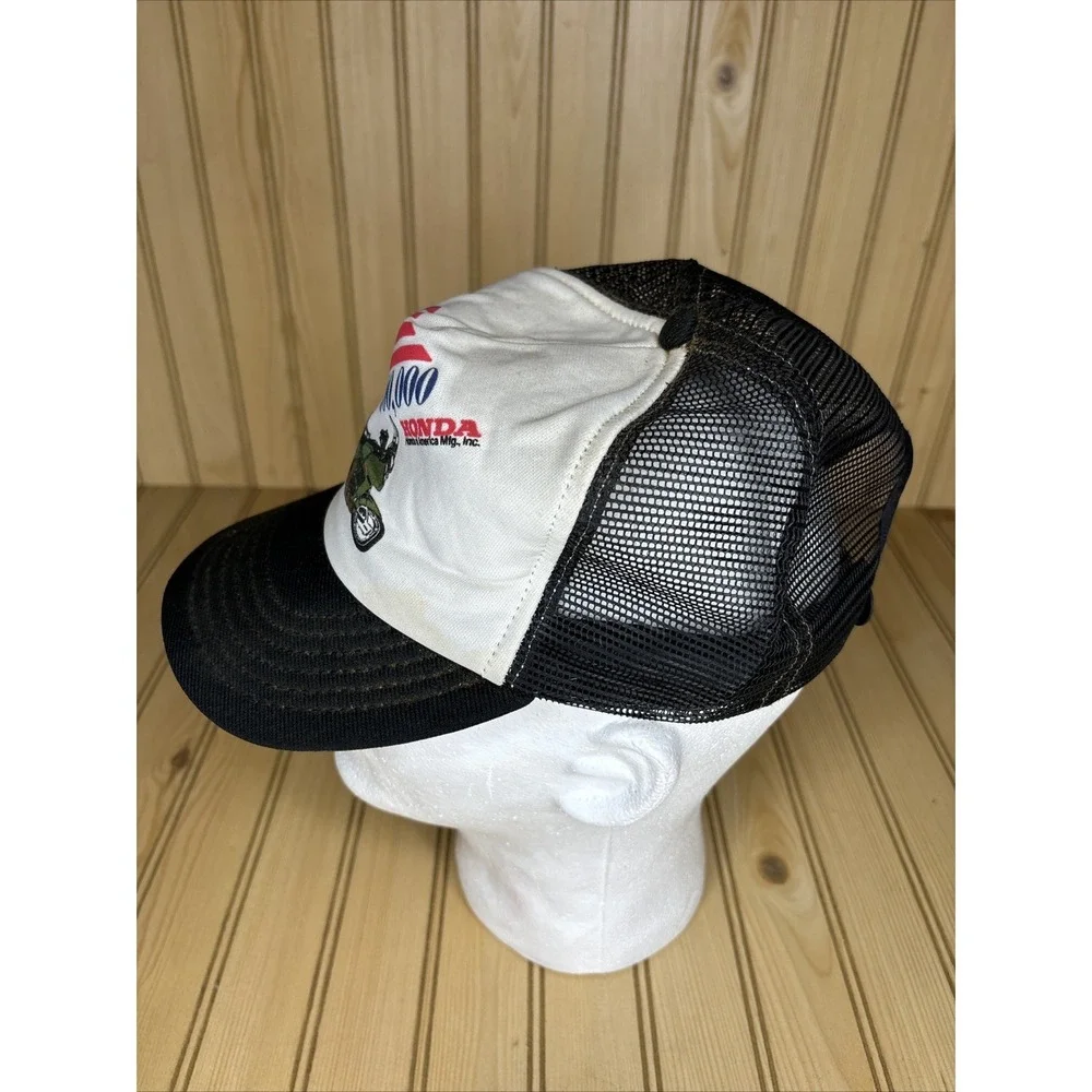 VTG RARE Honda Vintage Trucker SnapBack Hat Motorcycle Goldwing‎ 1991 500,000
